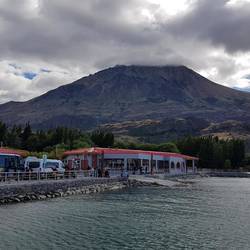 Bus and ferry terminal at Puerto Ibáñez