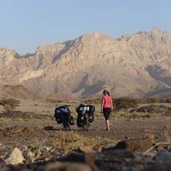 1st spot to pitch our tent in Oman
