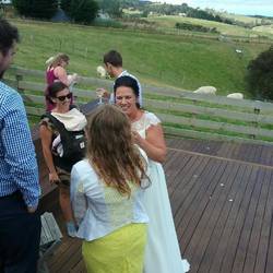 Stacey giving me the evils....does not like all the photos