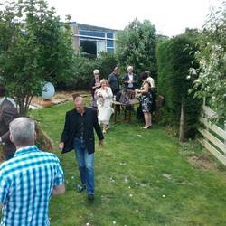 The Kiss family nibbling in the corner