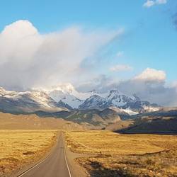 The iconic view of Roy Fritz massif and surrounding peaks near El Chalten