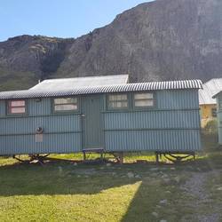 Hostel rooms in the shape of train coaches