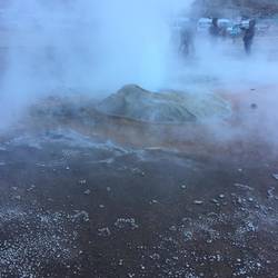 Geysers before sunrise