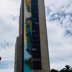 20 story mural - work in progress