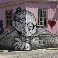 Mural across from our hotel