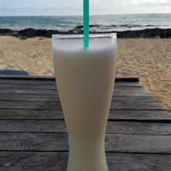 Reward after walk - pina colada with a view