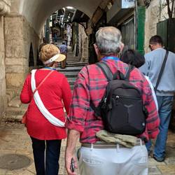 The roads within the Old city of Jerusalem.
