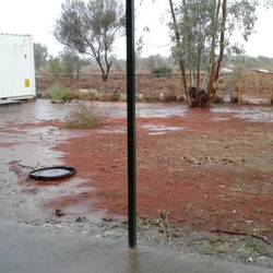 Backyard of clinic