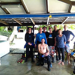 Chris at bottom, Jasper and Michael, Brian, Adrian, Ed, me and Jimmy