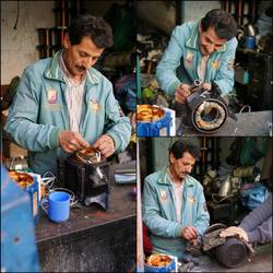 Motor frisch gewickelt und Testlauf ganz nach allen Sicherheitsvorschriften😉