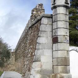 A defensive wall built in the 17th century