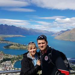 Vom Gipfel Ausblick auf Queenstown