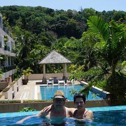 On a bien profité de notre piscine privée!