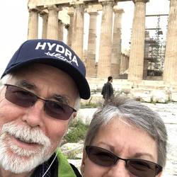 Two crazies at the Parthenon