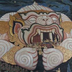 Les peintures de Ramayana.