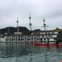 Our boat -- the Dragon Legend