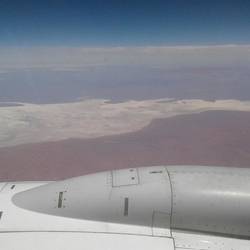 That's not a big cloud down there, it's a salt lake