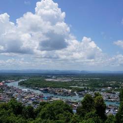 La vue du Khao Matsee Viewpoint.