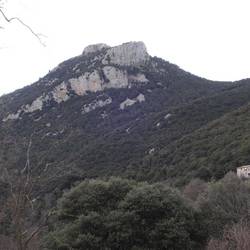 Das Refugio vor dem Puig de Sant Bernade