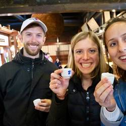 Saké tasting met een deel van de groep