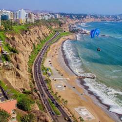 The beaches of Miraflores in Lima