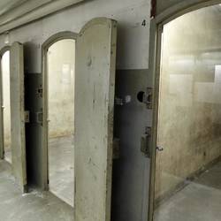 A bucket was placed in the cell twice a day to be used as a very public toilet
