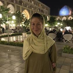 The courtyard of the Abbasi hotel