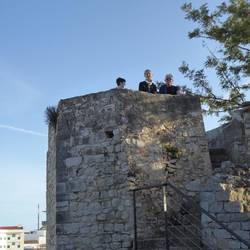 Checking oit the castle in Tavira