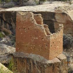 Gravity- and centuries-defying structure at Holly Pueblo