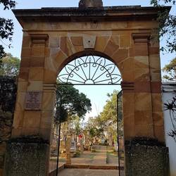 Entrance to the cemetery