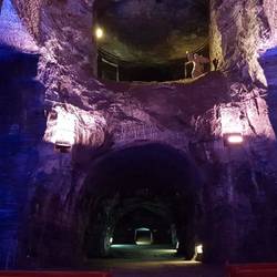 The main dome inside the salt mine