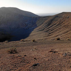 Auf dem Kraterrand der Caldera Blanca angekommen