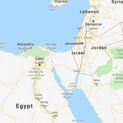 Map showing Cairo, Alexandria and Luxor