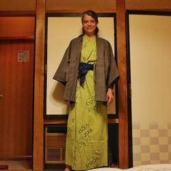 Mit Yukata im Rhyokan