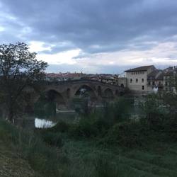 The bridge into Estella.