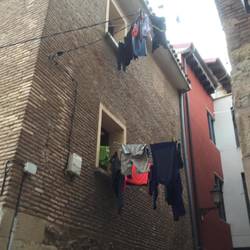 Laundry drying at the ole albergue!