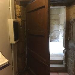 Door into the Albergue....I bet this door weighs at least a thousand pounds!