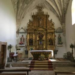 Inside the church I am sleeping at. Built in the 16th century.