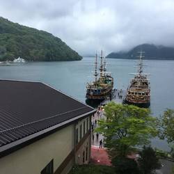 Pirate ships on the lake