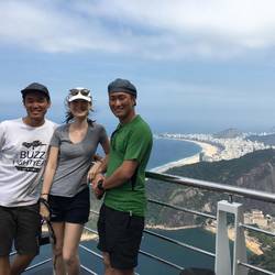 Sugarloaf mountain with Jeong and Derwin