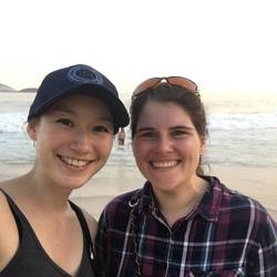 Ipanema beach with Sarah