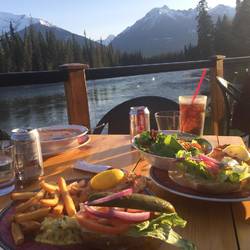 Our gorgeous meal and setting
