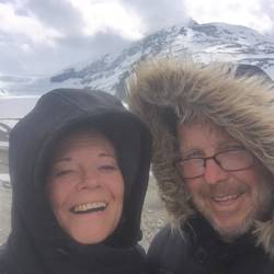 Freezing it out on Athabasca Glacier