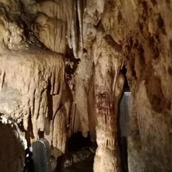 Kolonne in der Grotte von Toirano