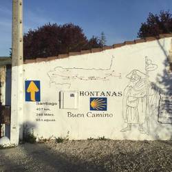 This greeted me as I left Hontanas...just in case I was wondering how far I still had to go. 🤨