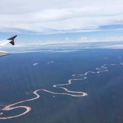 This is the Tambopata river where we will be doing some exploration on the next day.