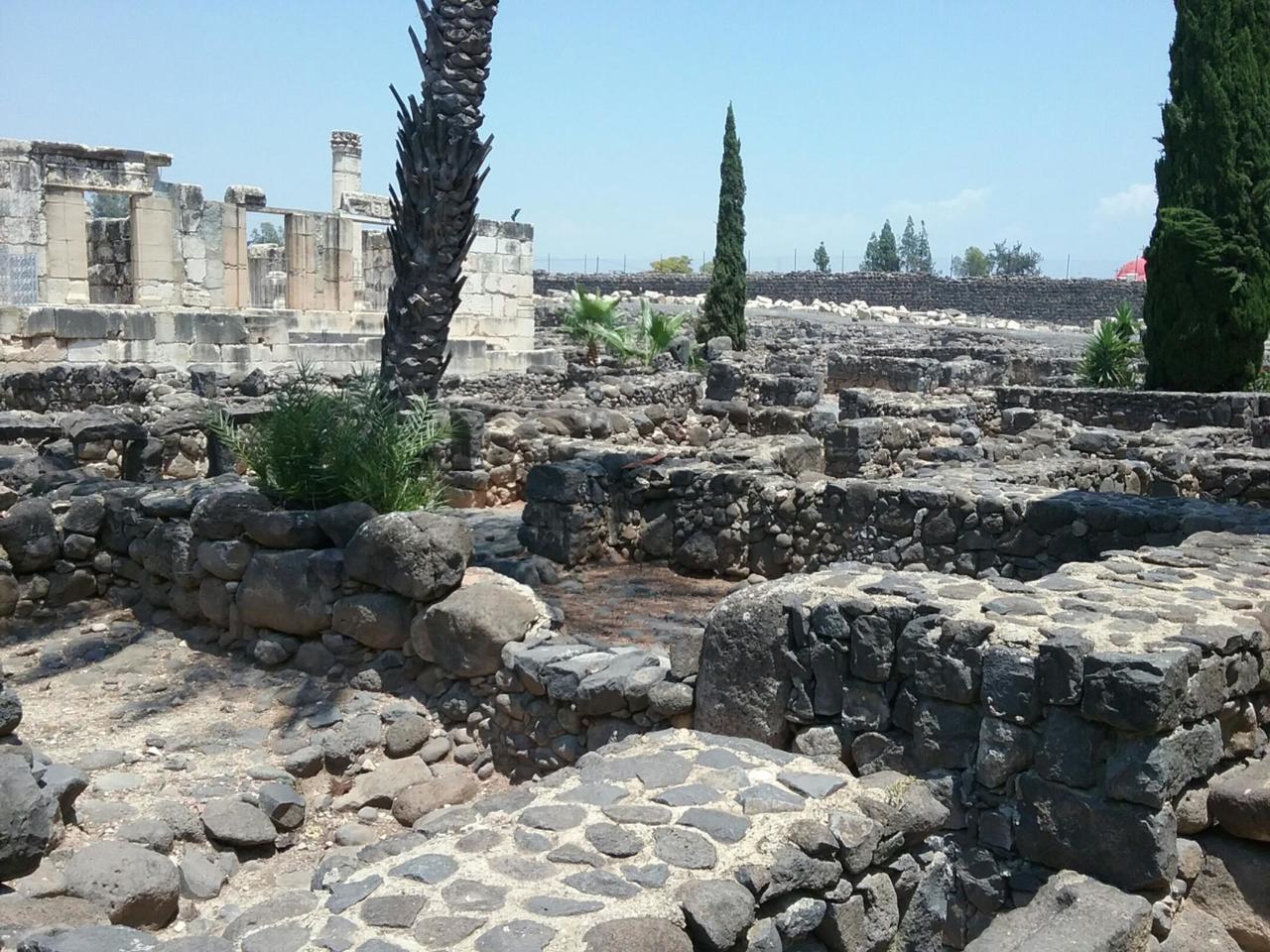 Ruins of homes in Capernaum