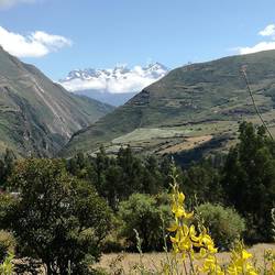 Blick vom Hospital auf das Tal des Rio Lucmos