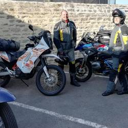 Swiss motorcyclists heading home from Spain