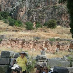 Ancient retaining walls at Delphi